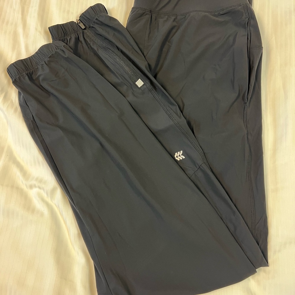 All In Motion lightweight Tricot Jogger Pants Black Size L